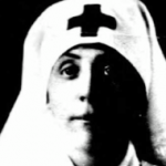 photo of mrs william wallace clendenin in red cross uniform