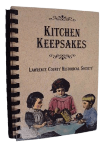 book cover to kitchen keepsakes cook book