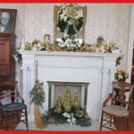 mistletoe magic fireplace mantle