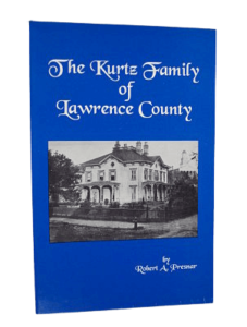 book cover to kurtz family of lawrence county