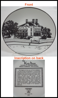 photo of Kurtz House china plate