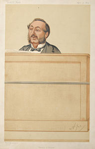 caricature of ira d sankey 1875