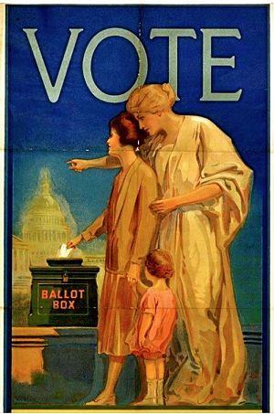 photo of vote poster