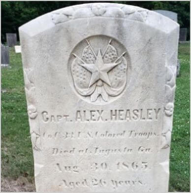 tombstone of alexander heasley