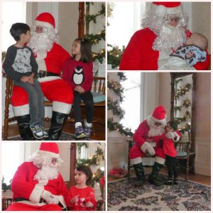 photo of children with santa