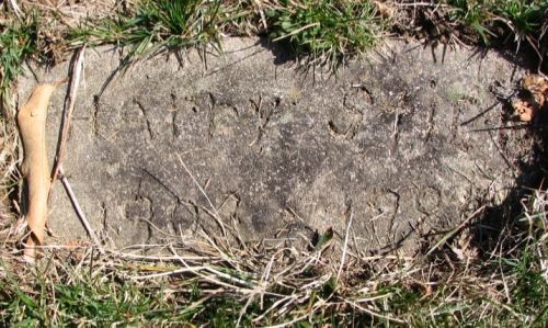 gravestone of harry stein, known as harry the hermit