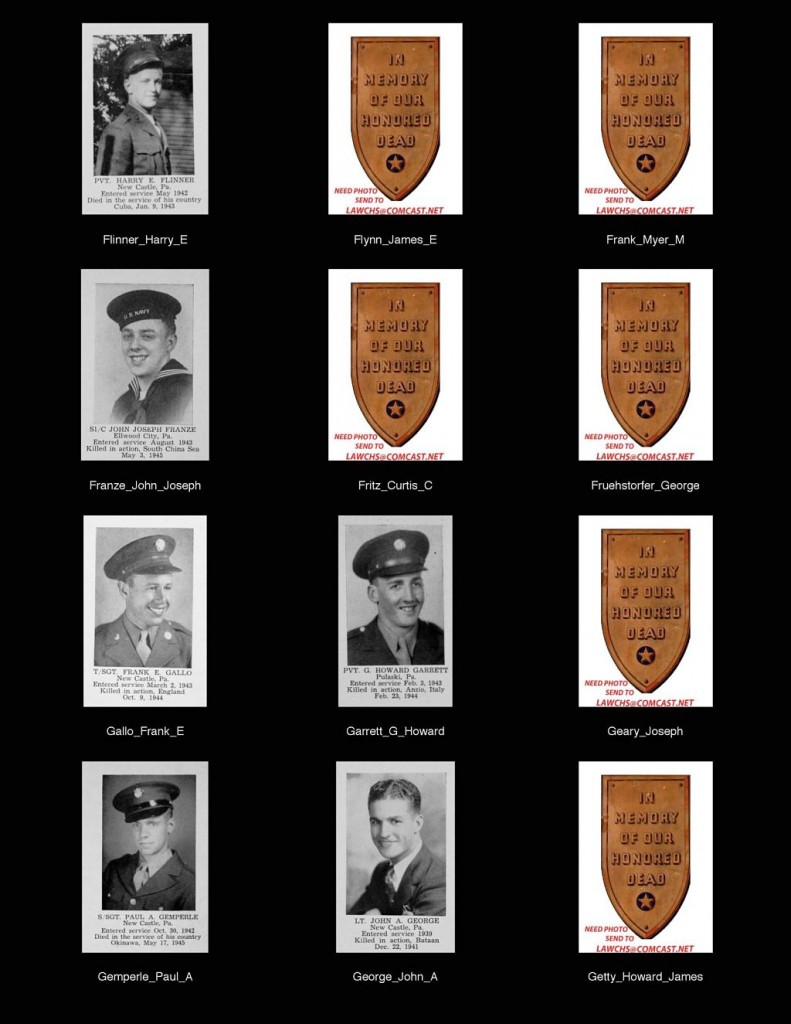 wwii role of honor Names D-G