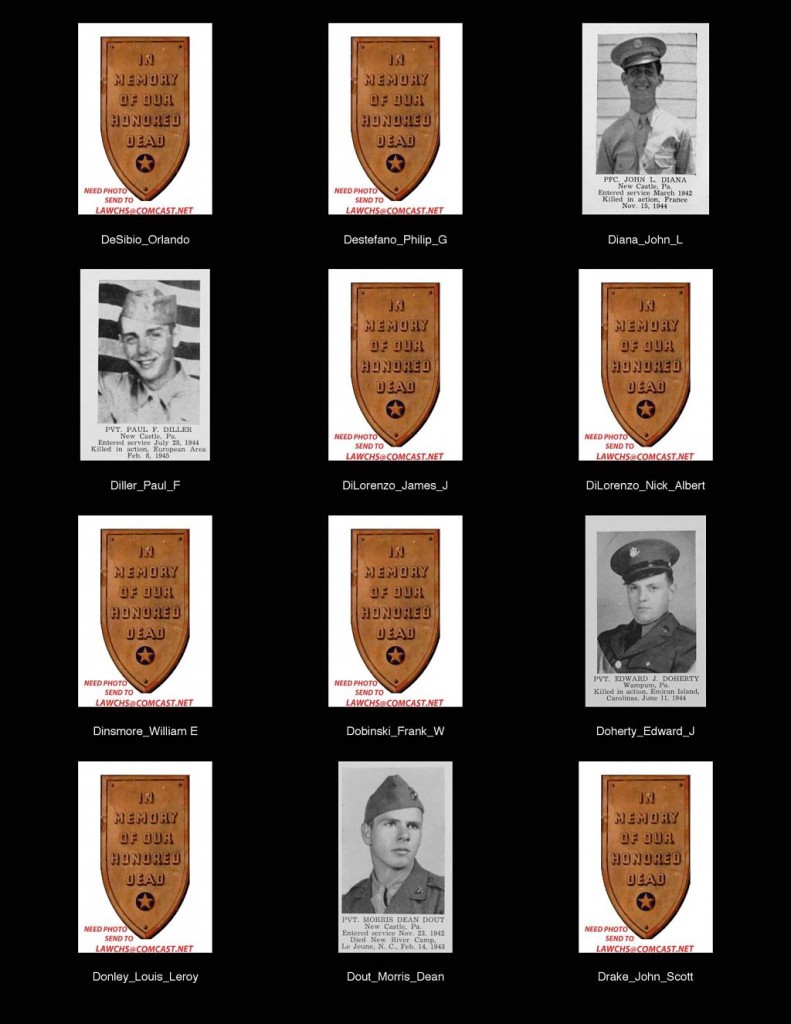 wwii role of honor Names D-G