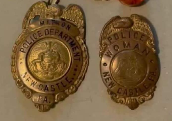 Minnie's badges for Matron and Police Woman