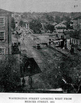 downtown looking west