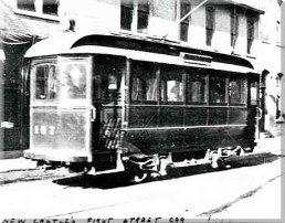 First trolly car in Lawrence County